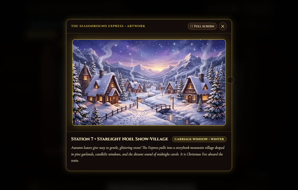 Starlight Noel Snow-Village in winter